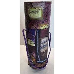 Decorative Empty Wine Gift Box With Lid & Handle 13" Tall Party Concepts 4.5" Wi